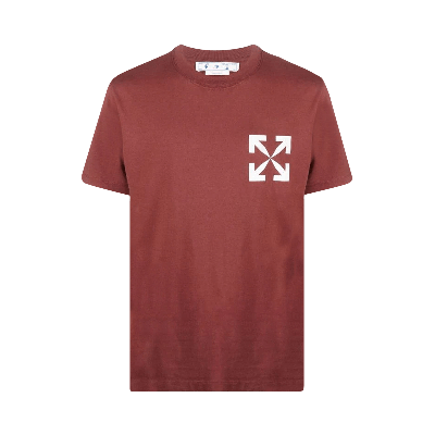 Pre-owned Off-white Single Arrow Slim Short-sleeve Tee 'barolo/white'