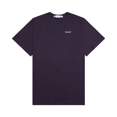 Pre-owned Off-white Caravaggio Crownin Skate Short-sleeve Tee 'aubergine' In Purple