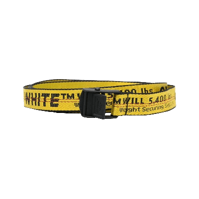 Pre-owned Off-white Mini Industrial Belt H25 'yellow/black'