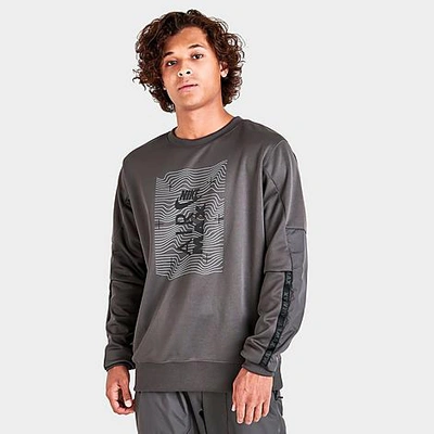 Nike Men's Sportswear Air Max Sweatshirt In Medium Ash/black
