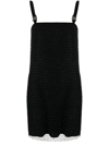 Alyx Crystal-embellished Mesh Mini Dress In Black