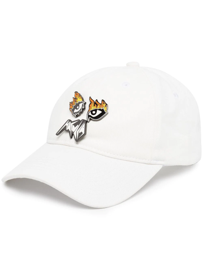 Haculla Pin Explosion Cap In White