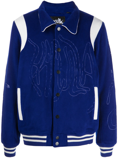 Haculla Embroidered-logo Shirt Jacket In Blue