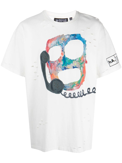 Haculla Graphic-print Cotton T-shirt In White