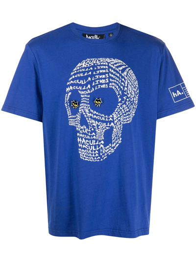 Haculla Skull-print T-shirt In Blue