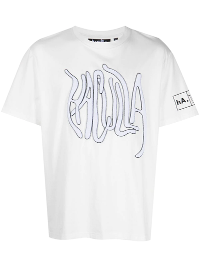 Haculla Chenille Logo Patch T-shirt In White