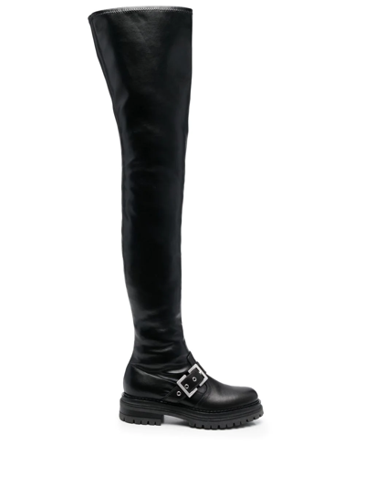 Sergio Rossi 40mm Urban Prince Over-the-knee Boots In Black