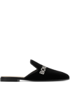 GIUSEPPE ZANOTTI BONJOUR NUIT EMBELLISHED VELVET MULES