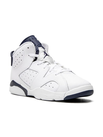 Jordan Kids' Air  6 Retro Sneakers In White