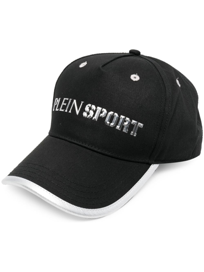 Plein Sport Logo-lettering Baseball Cap In Black