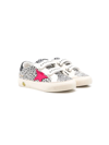 GOLDEN GOOSE MAY GLITTER-DETAIL SNEAKERS