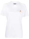 Golden Goose Star Collection Logo Cotton Jersey Graphic Tee In White