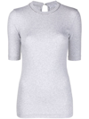 Brunello Cucinelli Chain-link Top In Grey