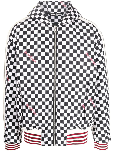 PALM ANGELS ZIP-UP HOODED JACKET