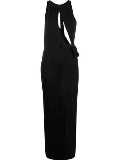 Rotate Birger Christensen Cut-out Detailed Dress In Black