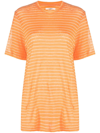 Isabel Marant Étoile Horizontal Stripe-pattern T-shirt In Orange