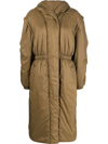 ISABEL MARANT PADDED HOODED LONG COAT