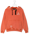 Mauna Kea Logo Print Hoodie In Orange