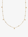 Astley Clarke Polaris North Star 18ct Yellow Gold-plated Vermeil Sterling-silver And White Sapphire Necklace In Yellow Gold Vermeil