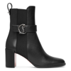 CHRISTIAN LOUBOUTIN CL CHELSEA 70 BLACK LEATHER ANKLE BOOTS