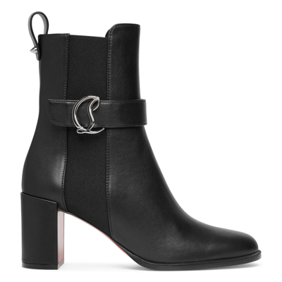 Christian Louboutin Cl Chelsea 70 Black Leather Booty