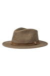 Brixton Messer X Adventure Corduroy Fedora In Desert Palm