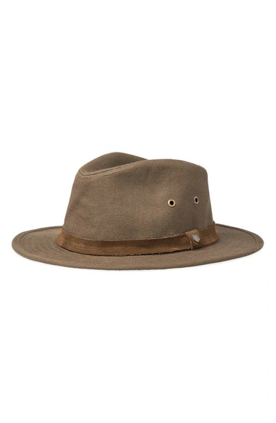 Brixton Messer X Adventure Corduroy Fedora In Desert Palm