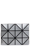 Bao Bao Issey Miyake High-shine Geometric-design Wallet In Silver