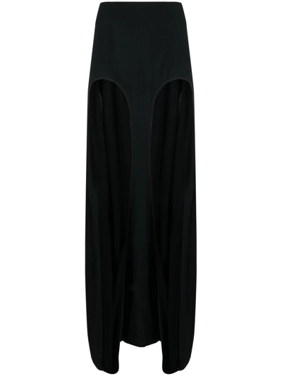 Dion Lee Black Double Arch Maxi Skirt