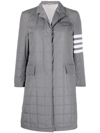 THOM BROWNE QUILTED CHESTERFIELD COAT