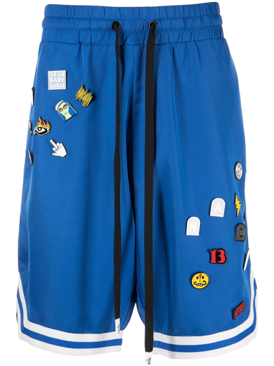 Haculla Mixed-pins Basketball Track Shorts In Blue