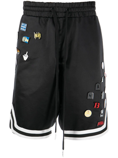 Haculla Mixed-pins Basketball Track Shorts In Black