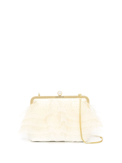 Zac Zac Posen Lacey Frame Clutch Bag In Neutrals