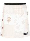 Marine Serre Boutis Mini Skirt In Nude