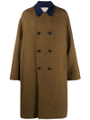 Nick Fouquet Vincent Double-breasted Overcoat In Grün