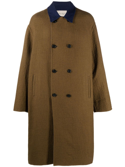 Nick Fouquet Vincent Double-breasted Overcoat In Green