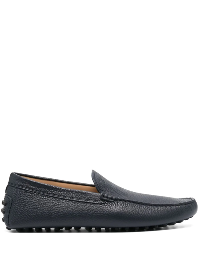 Tod's Gommino Leather Loafers In Blue