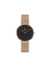Daniel Wellington Petite Pressed Melrose 24mm In Schwarz