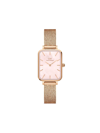 Daniel Wellington Quadro Pressed Melrose Watch In Rosa