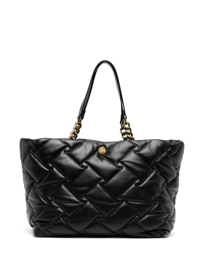 Kurt Geiger Kensington Xxl Quilted Leather Shoulder Bag In Black