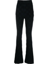 Ambush High-waist Flared Trousers In Black