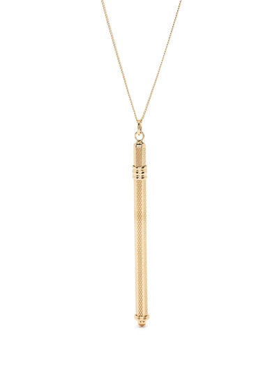 Saint Laurent Stirrer-pendant Necklace In Gold