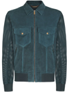 DOLCE & GABBANA PERFORATED SUEDE JACKET