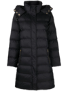 PINKO HOODED QUILTED PARKA