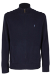 POLO RALPH LAUREN POLO RALPH LAUREN PONY EMBROIDERED ZIPPED KNIT CARDIGAN