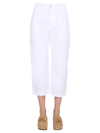 JEJIA JEJIA CAMILLE STRAIGHT LEG CROPPED TROUSERS