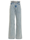 Y/PROJECT Y/PROJECT CUT OUT STRAIGHT LEG JEANS