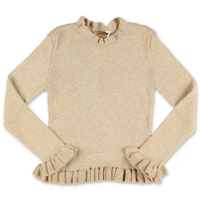 Stella Mccartney Kids Ruffled Long In Gold