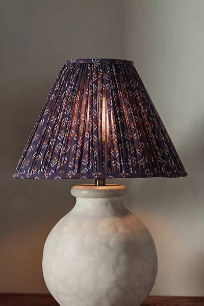 Amber Lewis For Anthropologie Floral Lamp Shade By  In Blue Size L