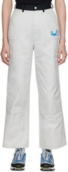 Bape Gray Painter Trousers In Gray